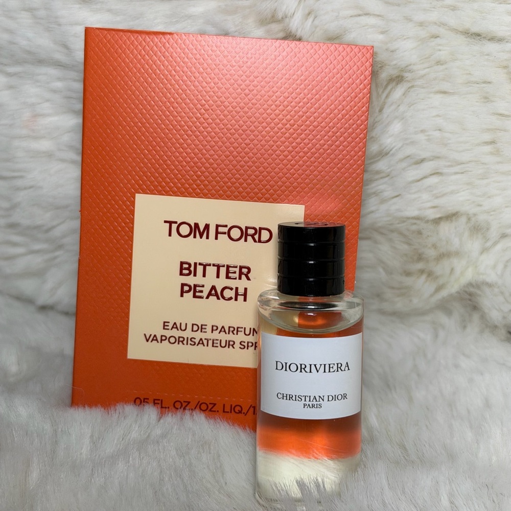 Christian Dior DIORIVEIRA 7.5ml Mini travel + Tom ford bitter Peach sample!